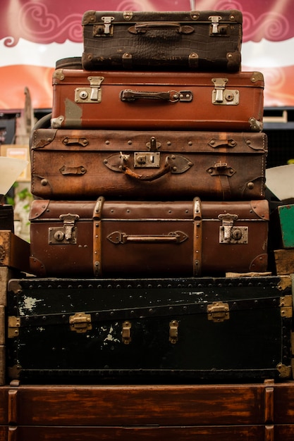 Assortment of antiques market objects