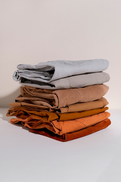 Assortment of beige tone colored pants