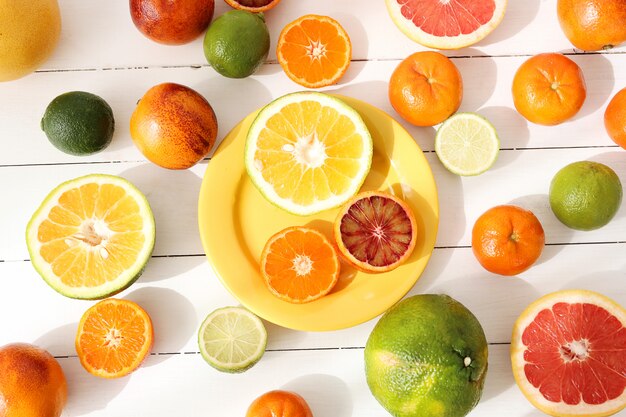 Assortment of citrus fruits