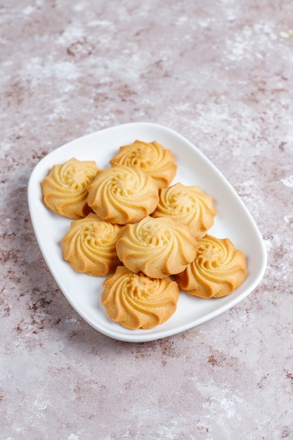 Assortment of delicious fresh cookies.