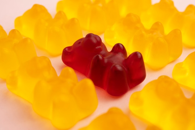 Free photo assortment of delicious gummy bears