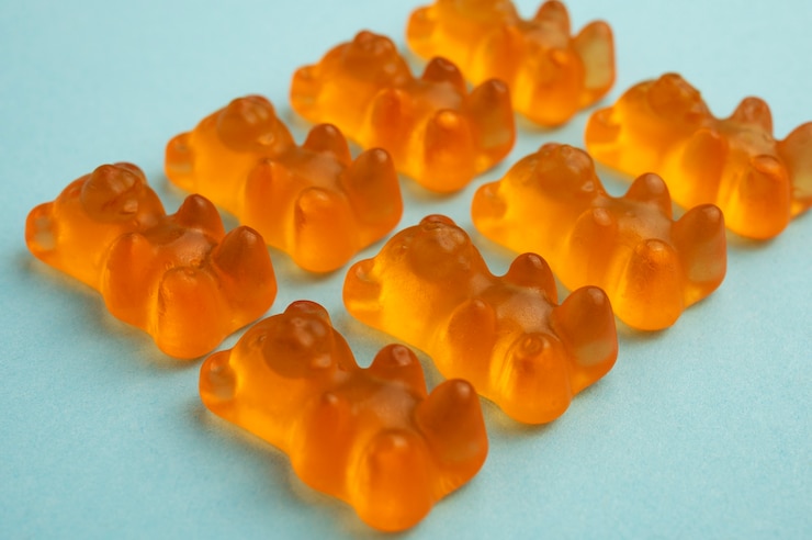 Free Photo assortment of delicious gummy bears