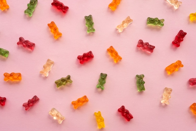 Free photo assortment of delicious gummy bears