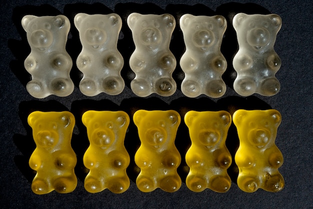 Free photo assortment of delicious gummy bears