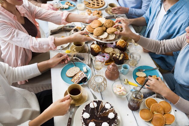 Assortment of desserts