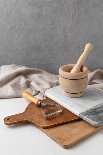 Assortment of different kitchen objects