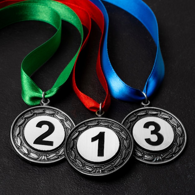 Free photo assortment of different medals