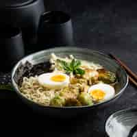 Free photo assortment of noodles on a table