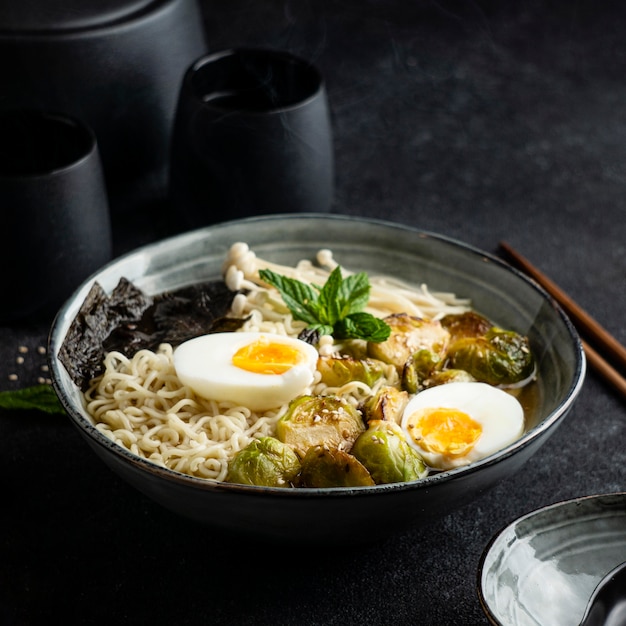 Assortment of noodles on a table