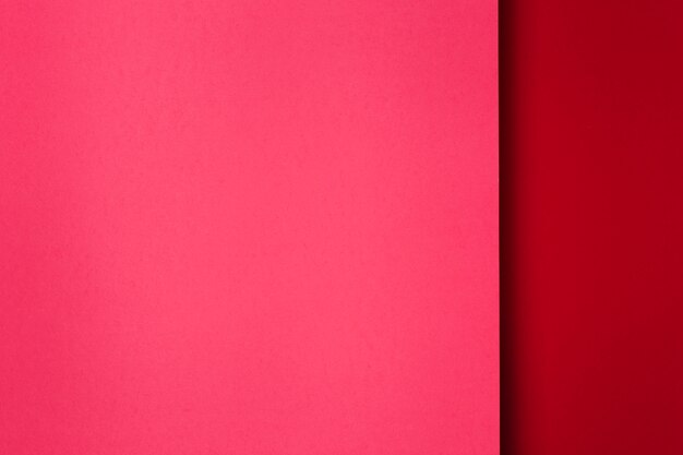 Assortment of red paper sheets background