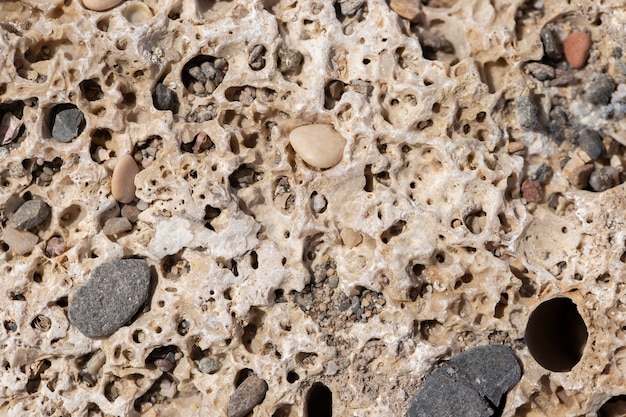 Assortment of rough stone texture