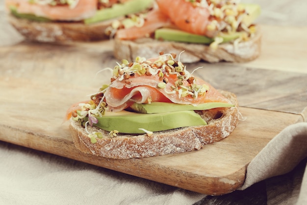 Assortment of sandwiches