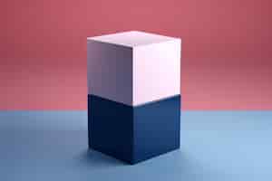 Foto gratuita assortimento di cubi geometrici con lati quadrati