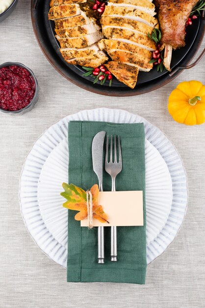 Free photo assortment of thanksgiving day delicious dinner