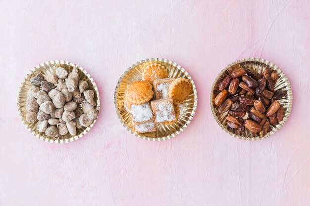 Assortment of traditional oriental sweets 