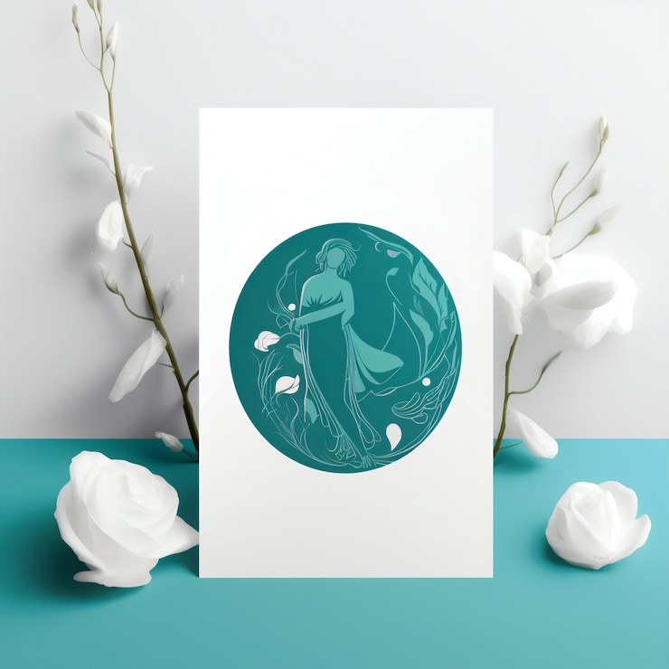 Free Photo astrology concept with aquarius drawing