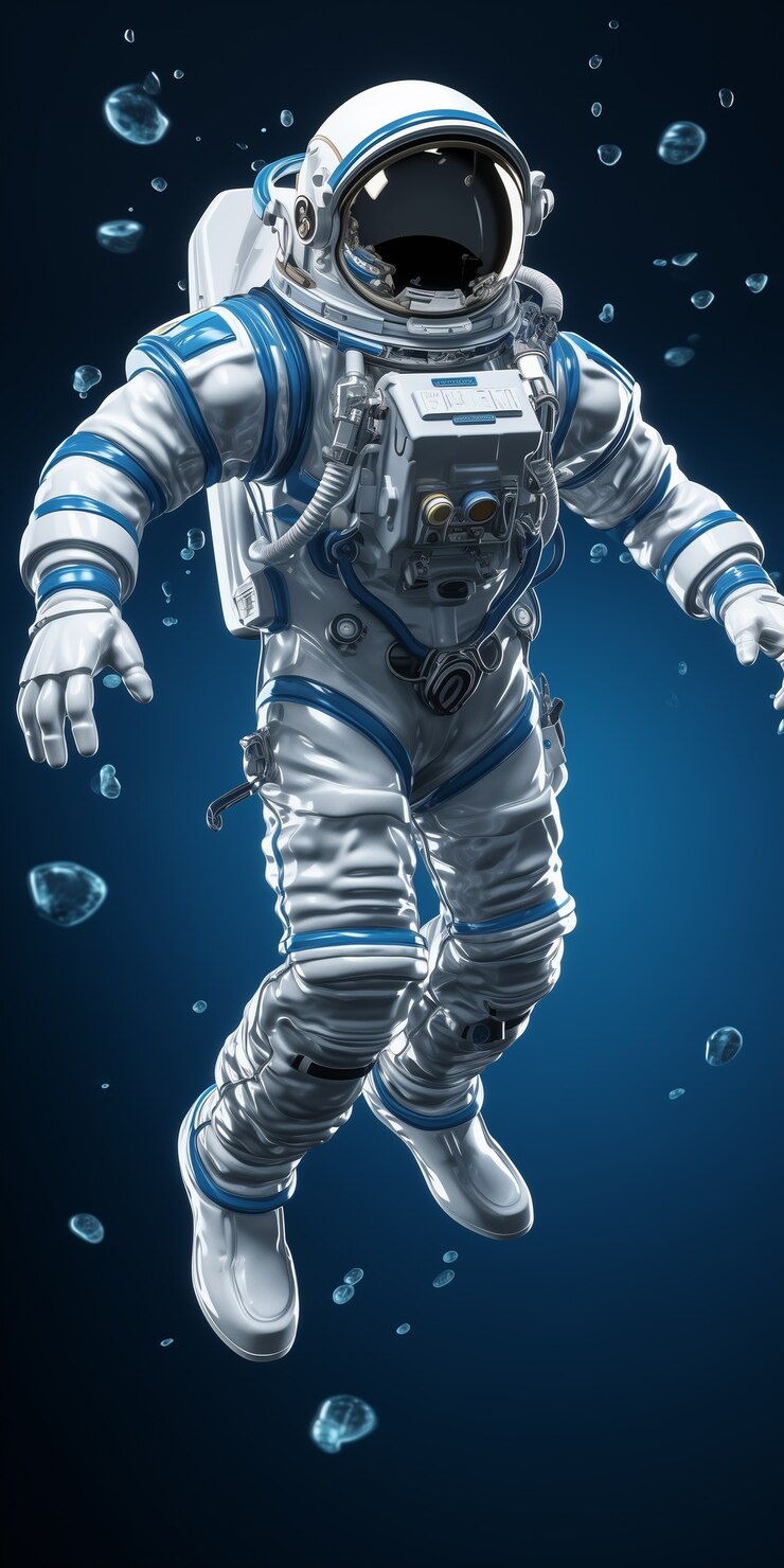 Free Photo astronaut diving  digital art