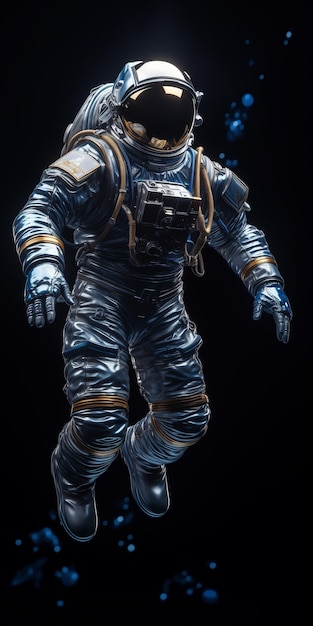 Free photo astronaut diving digital art