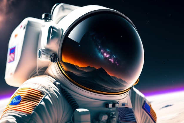 Astronaut in a space suit wallpaper