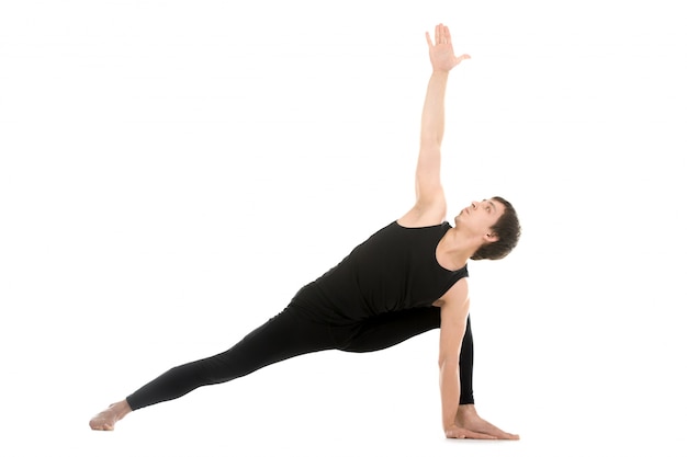 Athlete doing a yoga pose