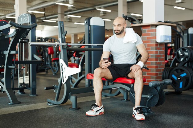 Athlete in gym