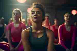 Foto gratuita donne atletiche che praticano la ginnastica