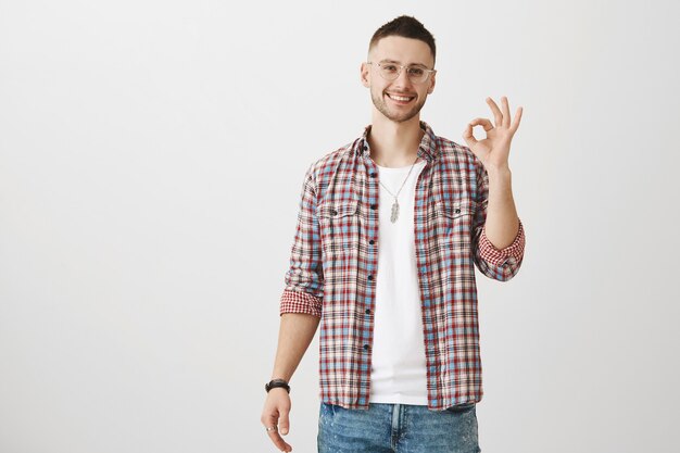 Attractive young guy posing