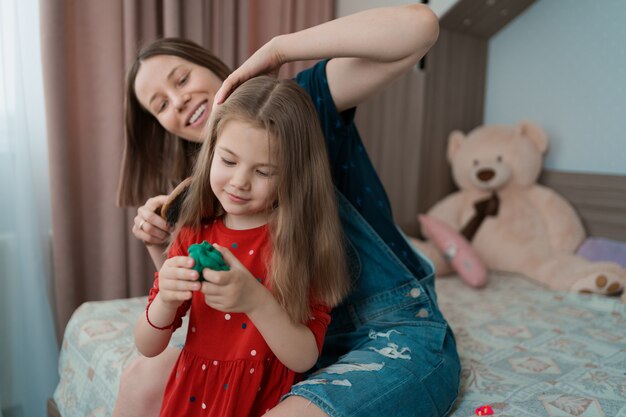 Aunt spends time with her niece