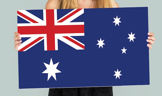 Free photo australia country union jack flag