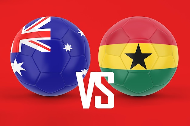 Foto gratuita australia vs ghana calcio