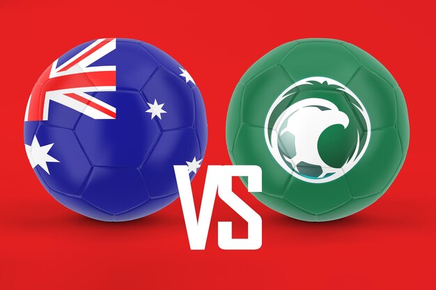 Free photo australia vs saudi arabia football