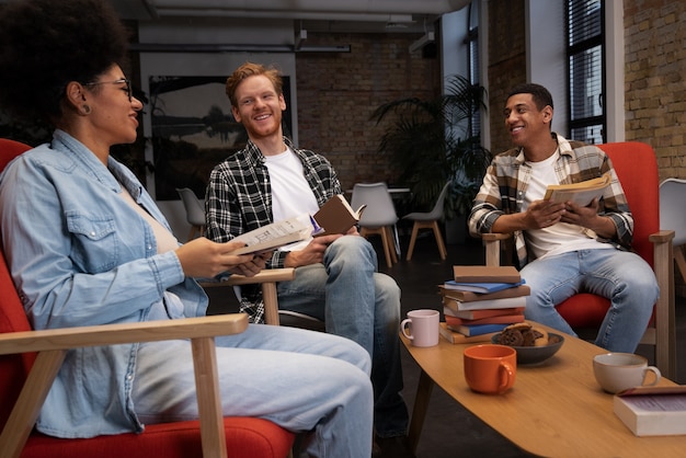 authentic book club scene