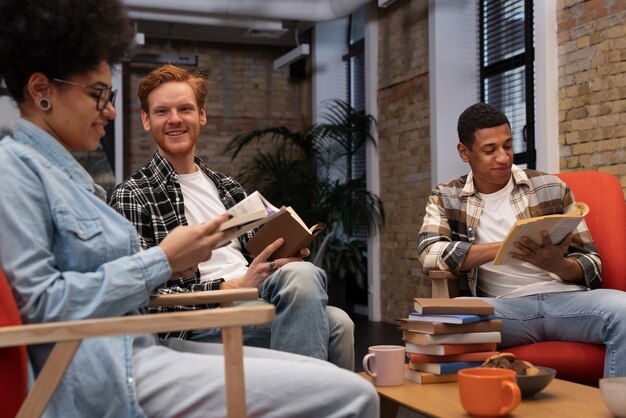 authentic book club scene