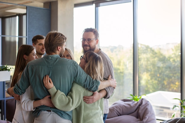 authentic group therapy meeting
