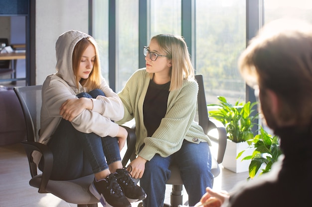 Authentic group therapy meeting