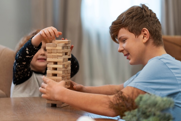 Authentic scene of cousins hanging out together