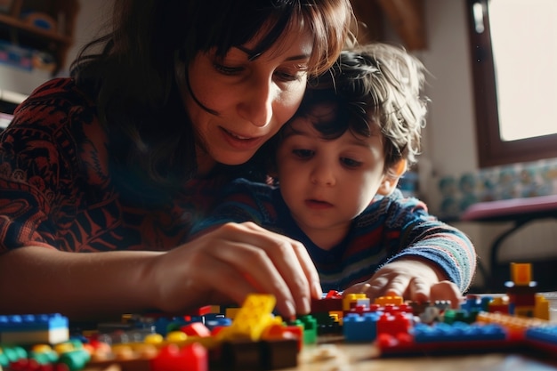 Foto gratuita consapevolezza della giornata dell'autismo rappresentata da persone diverse