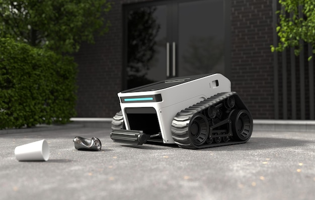 자동 쓰레기 수거 로봇 청소 기술