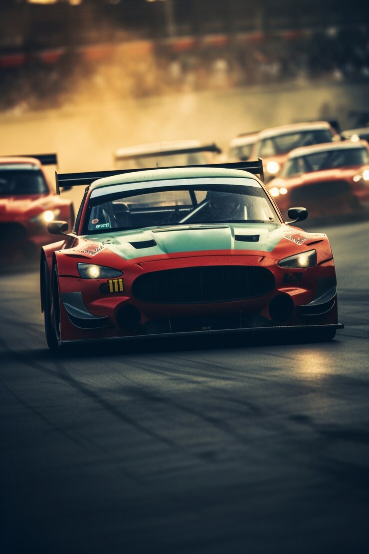 Free Photo automobile racing in sports competition