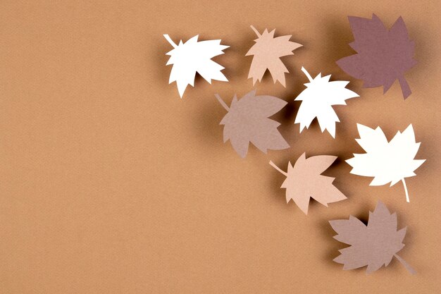 Autumn assortment in paper style