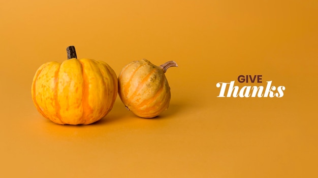 Free photo autumn banner with harvest  and message