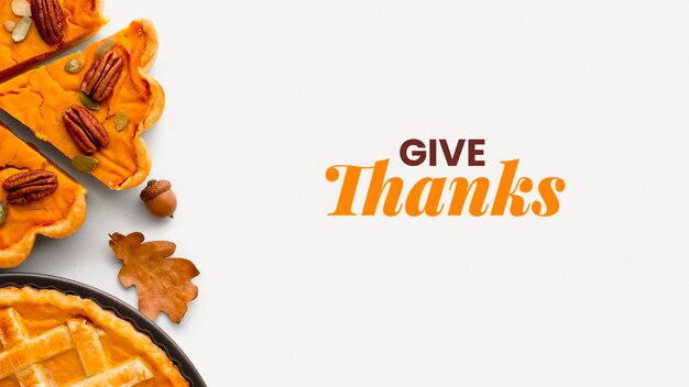 autumn banner with harvest  and message