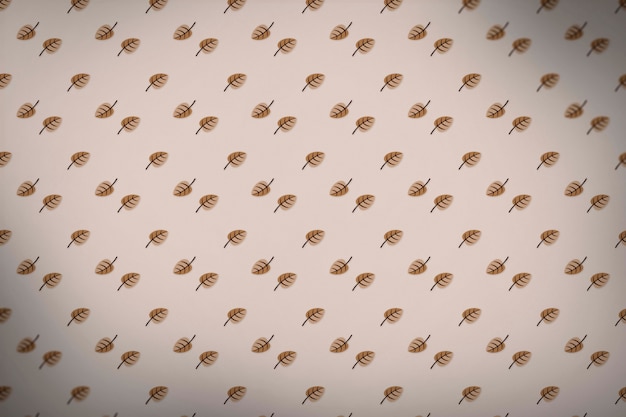 Autumn leaf shapes pattern