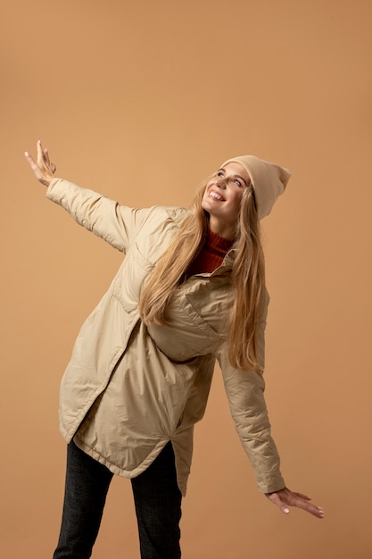 Autumn person with beautiful hat