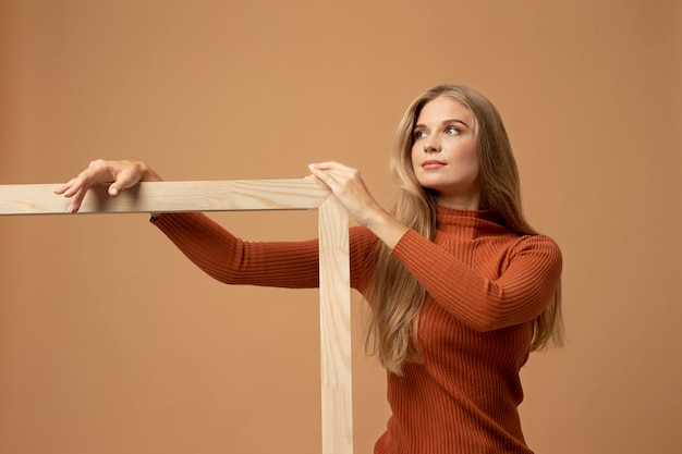 Autumn person with cozy clothes