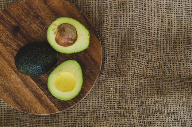 Avocado on the table