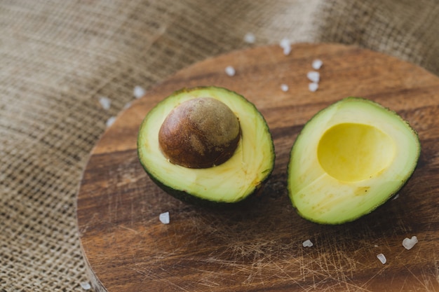 Avocado on the table