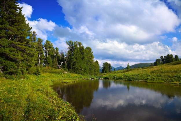 Ayryk lakes in Altai mountains