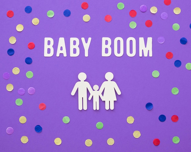 Baby boom fertility concept