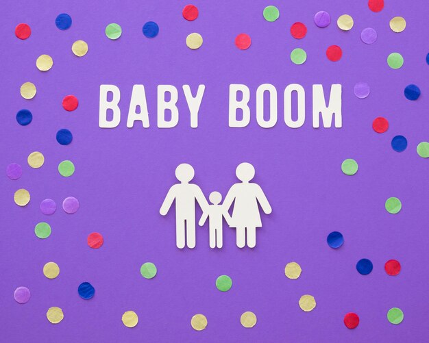 Baby boom fertility concept